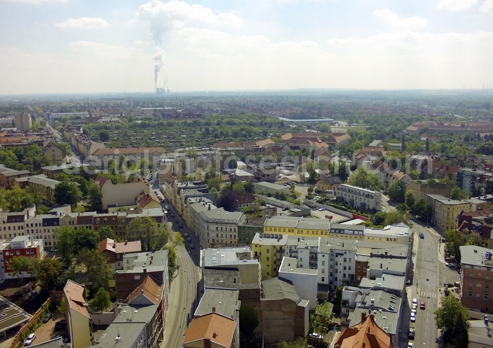 Aerial photograph Halle (Saale) - City view of Halle ( Saale ) in the state Saxony-Anhalt