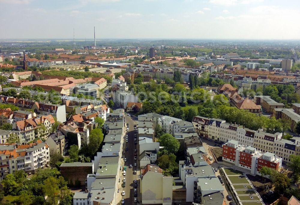 Aerial photograph Halle (Saale) - City view of Halle ( Saale ) in the state Saxony-Anhalt