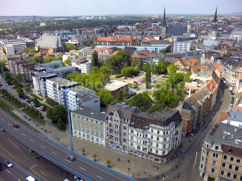 Halle (Saale) from the bird's eye view: City view of Halle ( Saale ) in the state Saxony-Anhalt