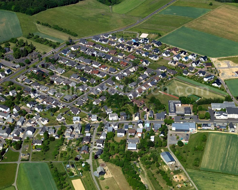 Halsenbach from the bird's eye view: City view from Halsenbach in the state Rhineland-Palatinate