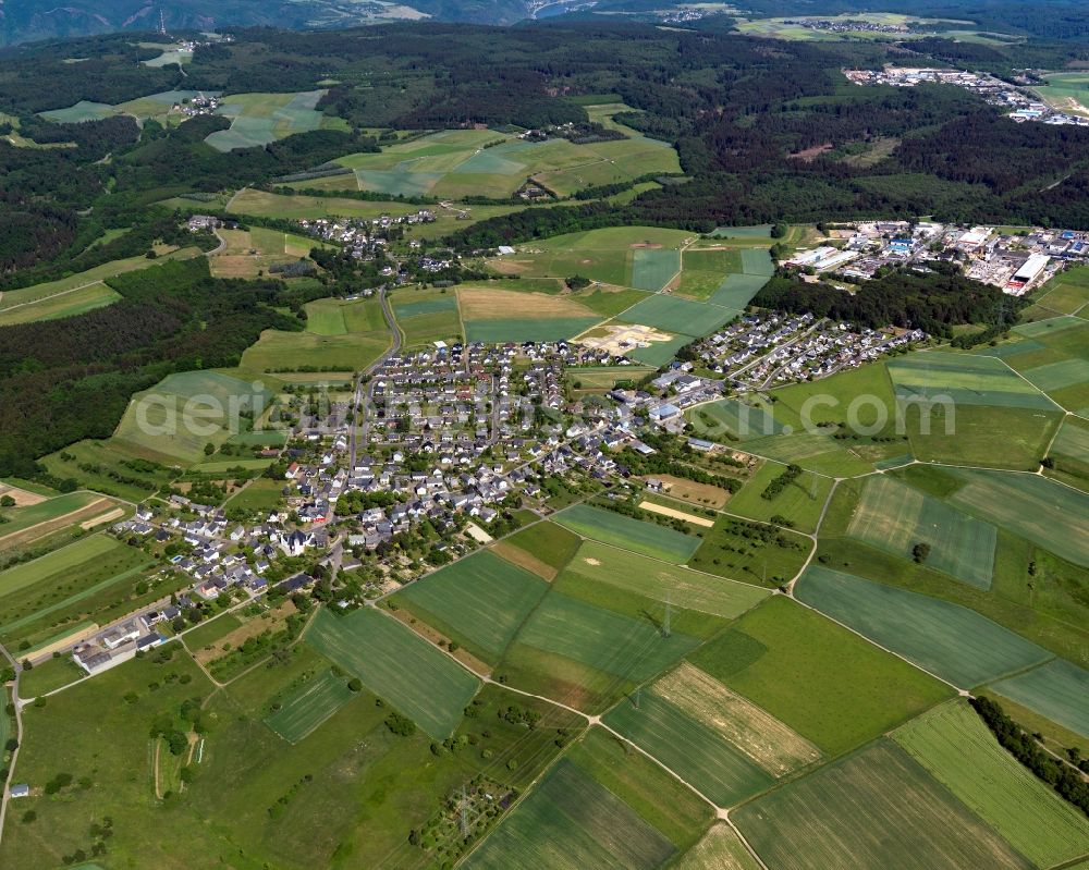 Aerial image Halsenbach - City view from Halsenbach in the state Rhineland-Palatinate