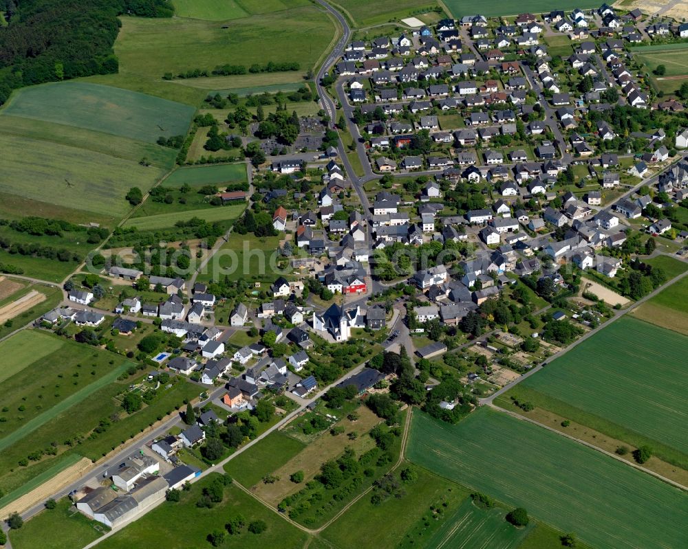 Aerial photograph Halsenbach - City view from Halsenbach in the state Rhineland-Palatinate