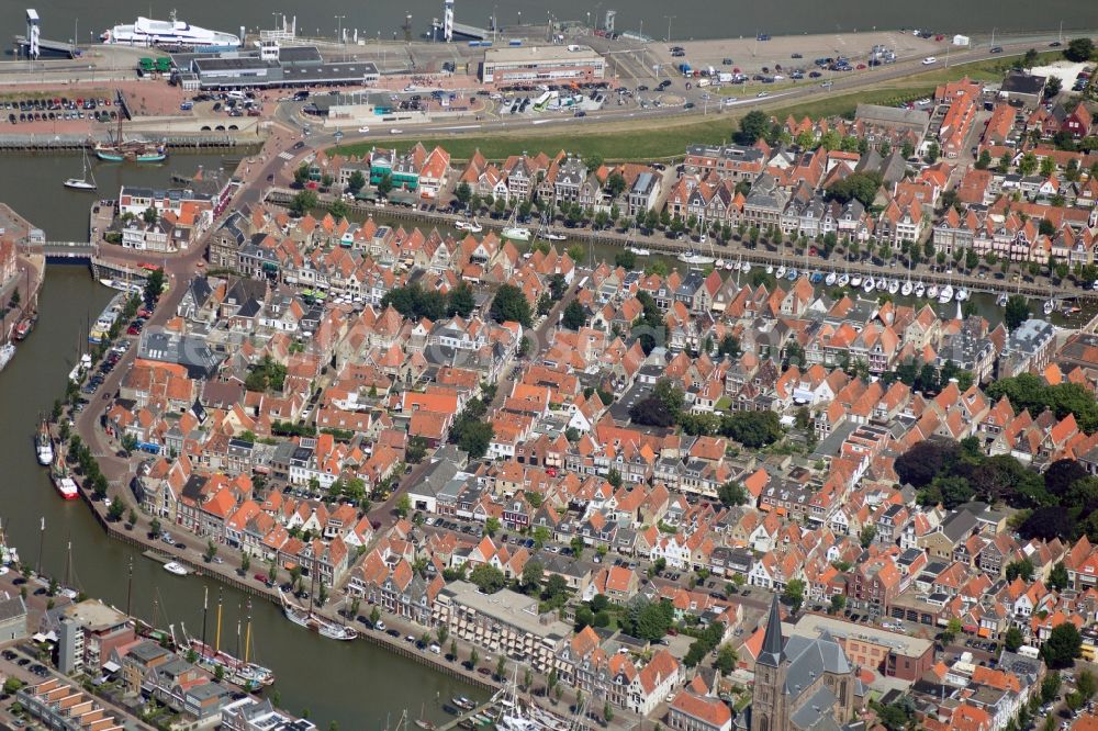 Aerial photograph Harlingen - Cityscape Harlingen in Friesland in the Netherlands