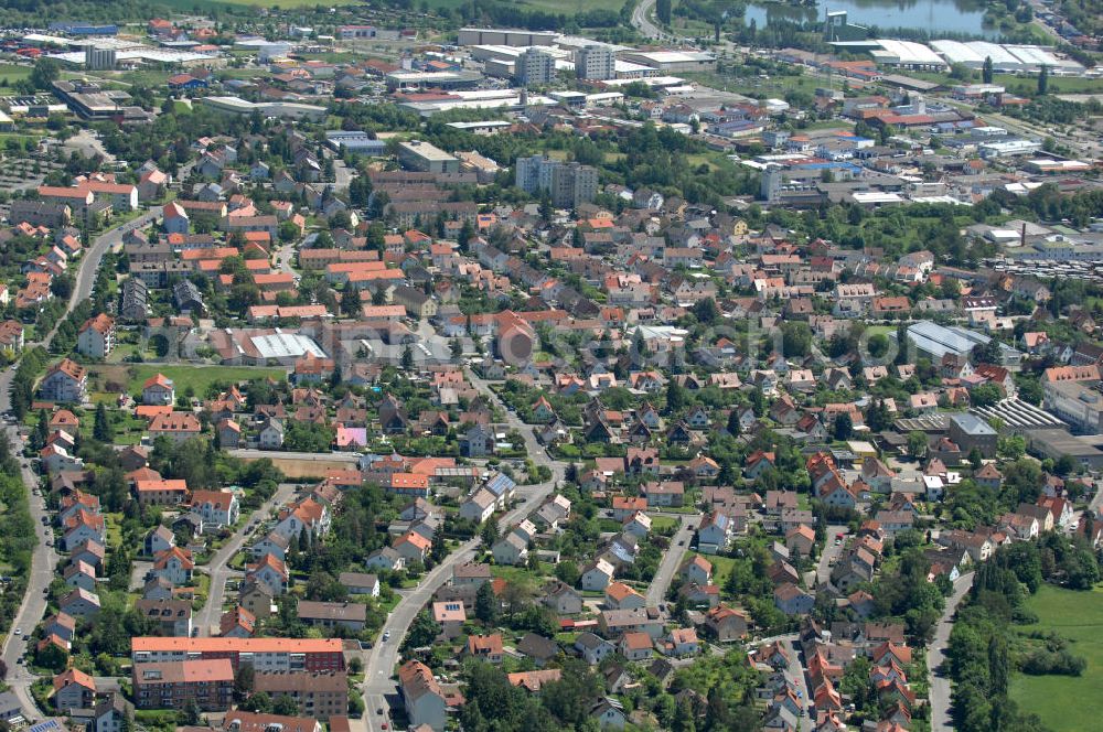 Haßfurt from the bird's eye view: Cityscape of Hassfurt in Bavaria