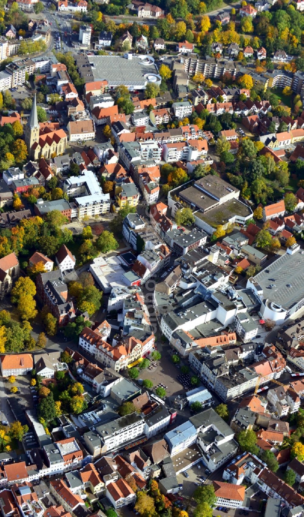 Aerial photograph Herford - City view of Herford in North Rhine-Westphalia