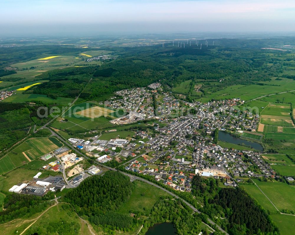 Herschbach from above - City view from Herschbach in the state Rhineland-Palatinate