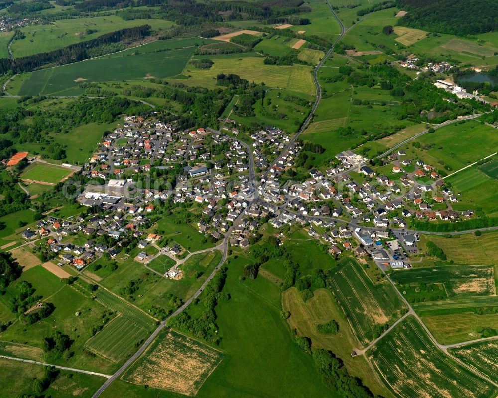 Herschbach from above - City view from Herschbach in the state Rhineland-Palatinate