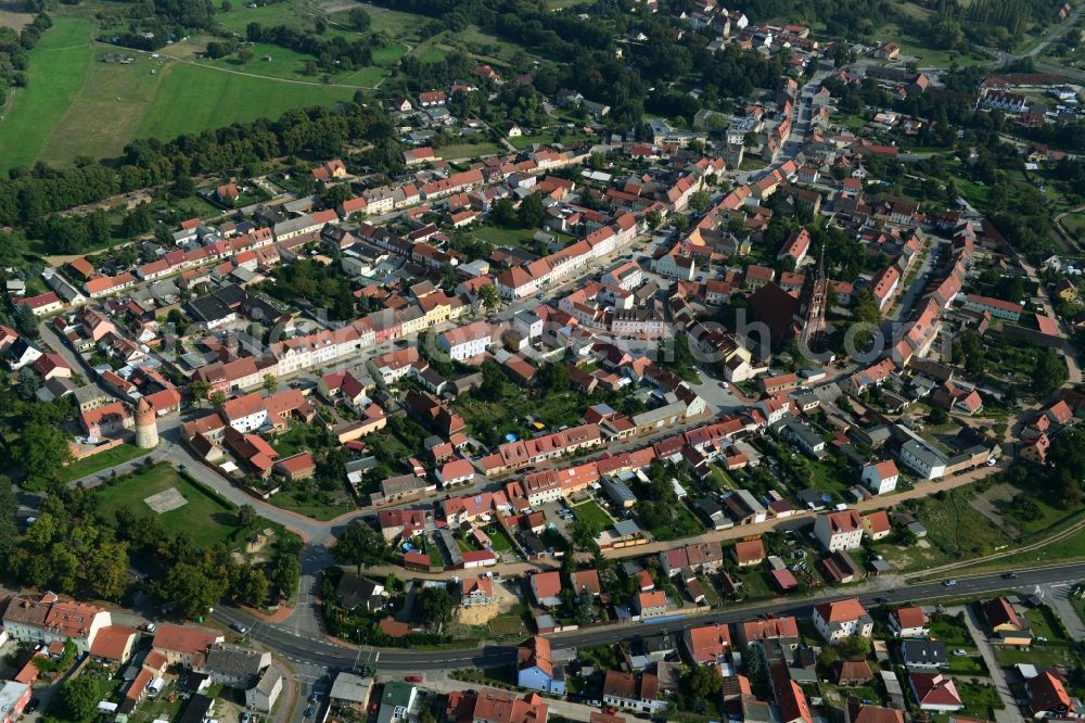 Aerial photograph Mittenwalde - Cityscape from the historic city center Mittenwalde in Brandenburg