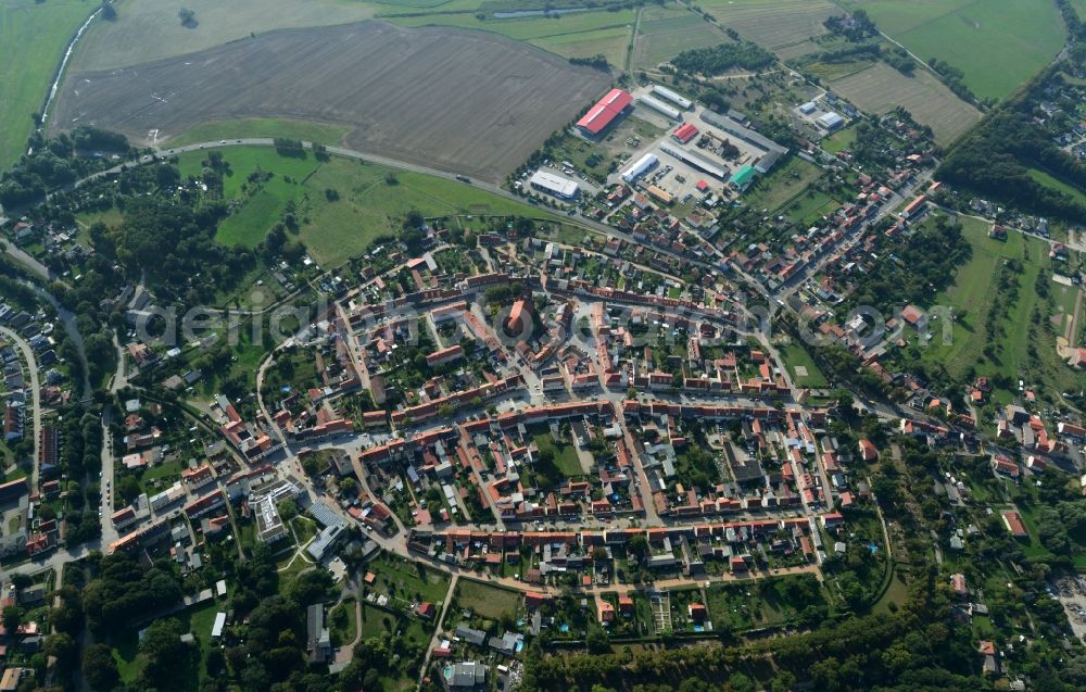 Aerial image Mittenwalde - Cityscape from the historic city center Mittenwalde in Brandenburg