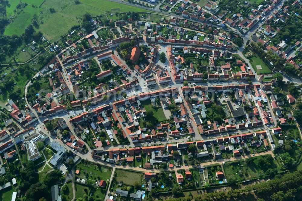 Aerial photograph Mittenwalde - Cityscape from the historic city center Mittenwalde in Brandenburg