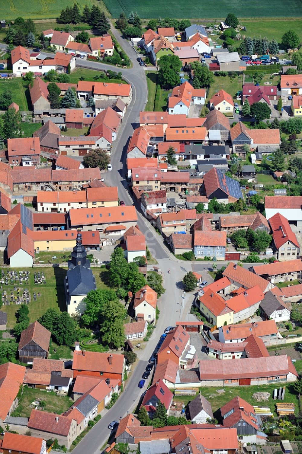 Aerial photograph Hohenfelden - Town view of Hohenfelden in the state of Thuringia