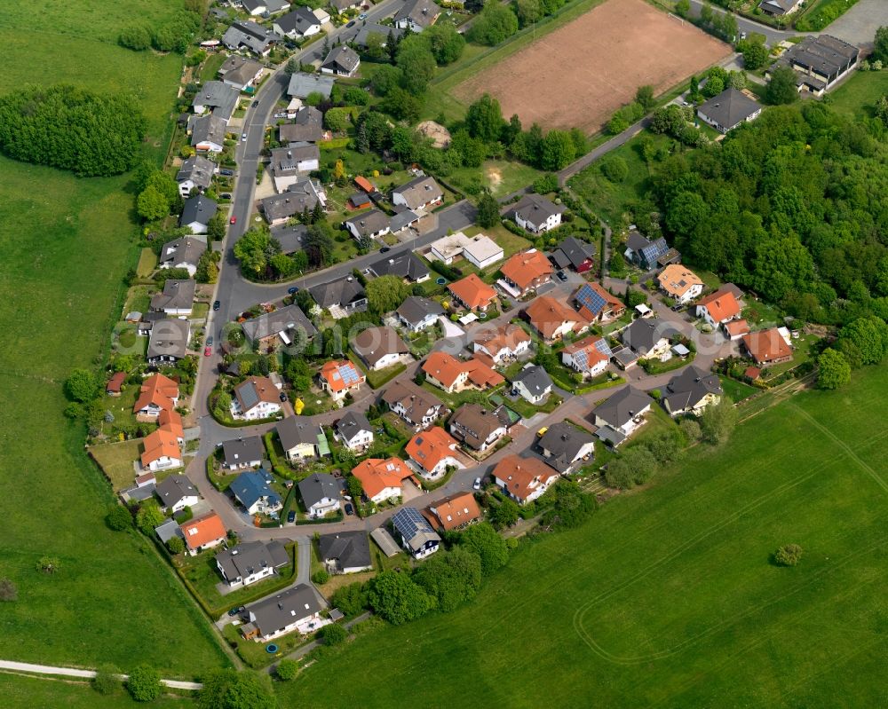 Holler from above - City view from Holler in the state Rhineland-Palatinate