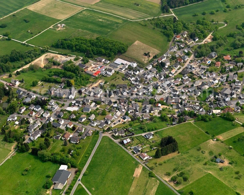 Holler from the bird's eye view: City view from Holler in the state Rhineland-Palatinate