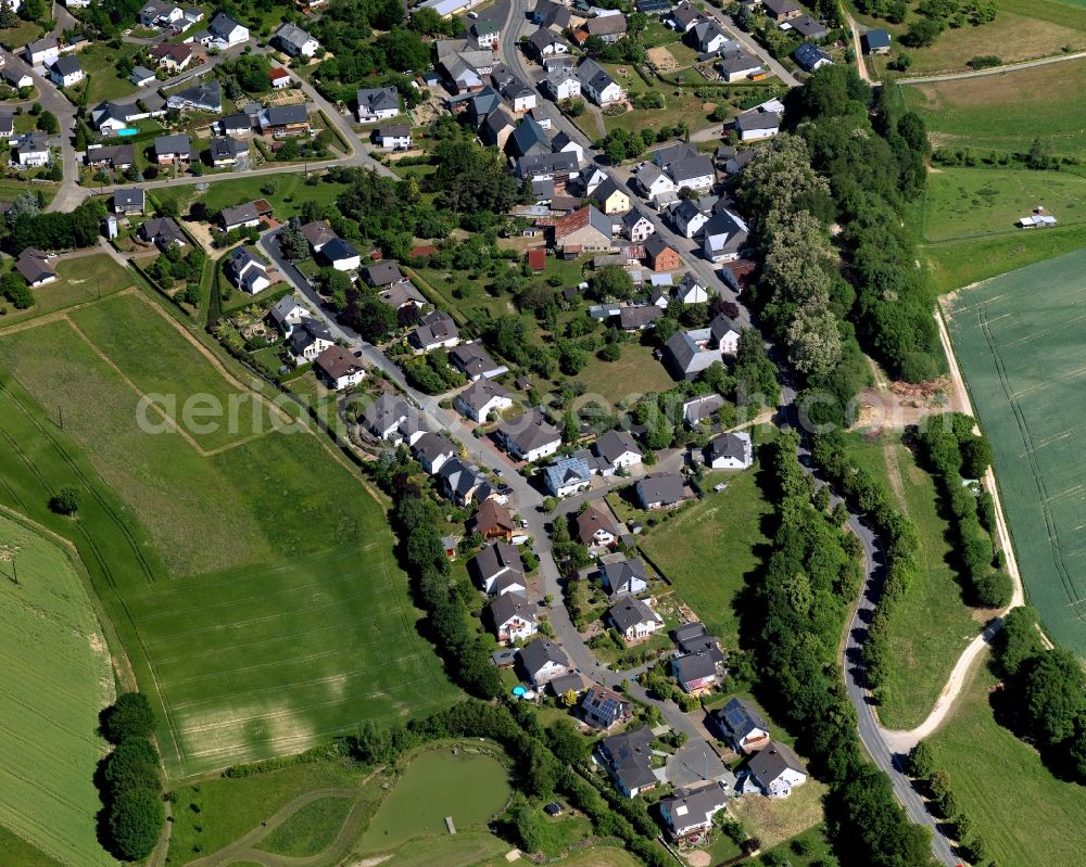 Holzbach from the bird's eye view: City view from Holzbach in the state Rhineland-Palatinate