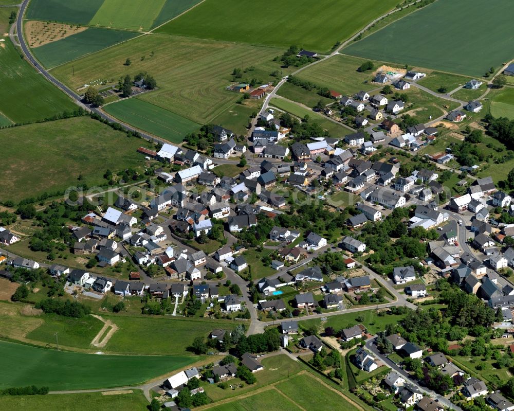 Aerial image Holzbach - City view from Holzbach in the state Rhineland-Palatinate