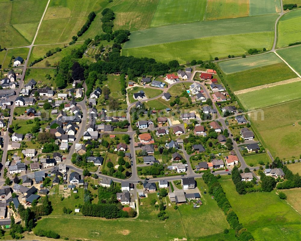 Aerial photograph Hottenbach - City view from Hottenbach in the state Rhineland-Palatinate