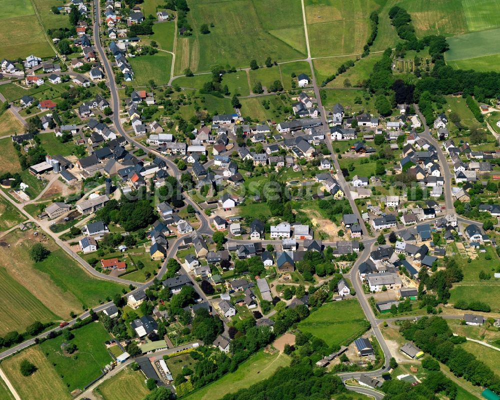 Hottenbach from above - City view from Hottenbach in the state Rhineland-Palatinate