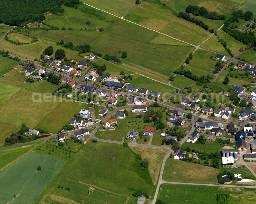 Aerial photograph Hottenbach - City view from Hottenbach in the state Rhineland-Palatinate