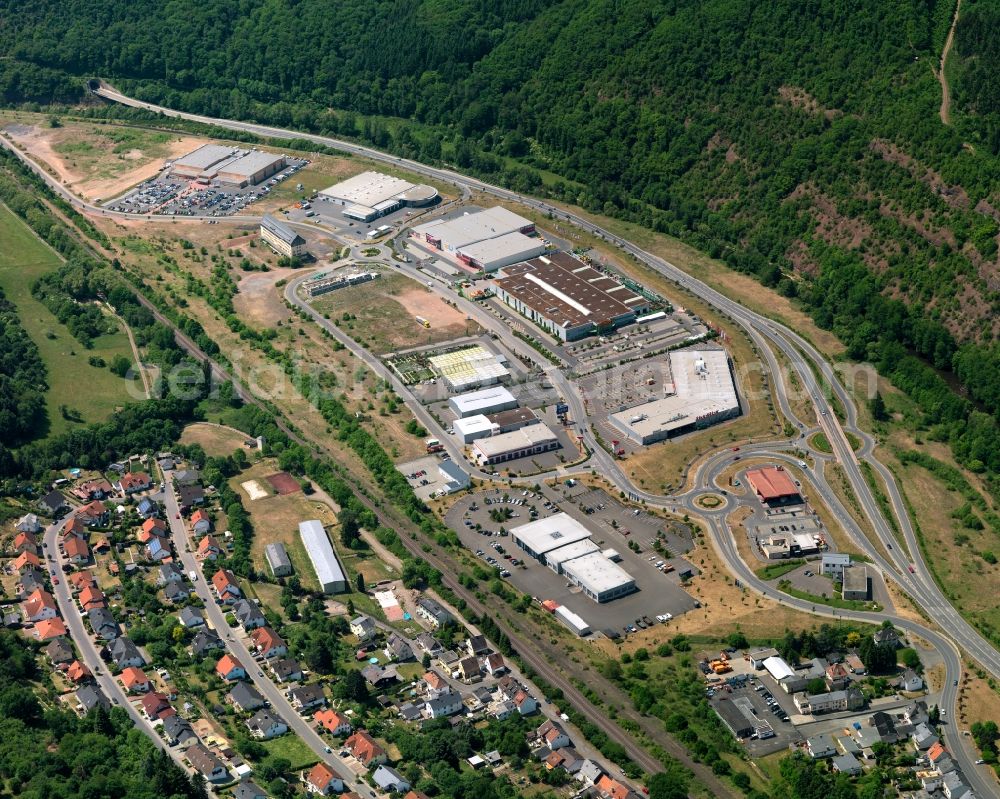 Aerial image Idar-Oberstein OT Nahbollenbach - City view of Idar-Oberstein OT Nahbollenbach in Rhineland-Palatinate