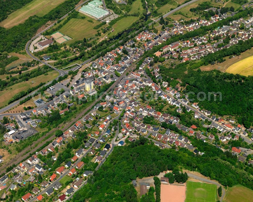 Aerial image Idar-Oberstein OT Nahbollenbach - City view of Idar-Oberstein OT Nahbollenbach in Rhineland-Palatinate