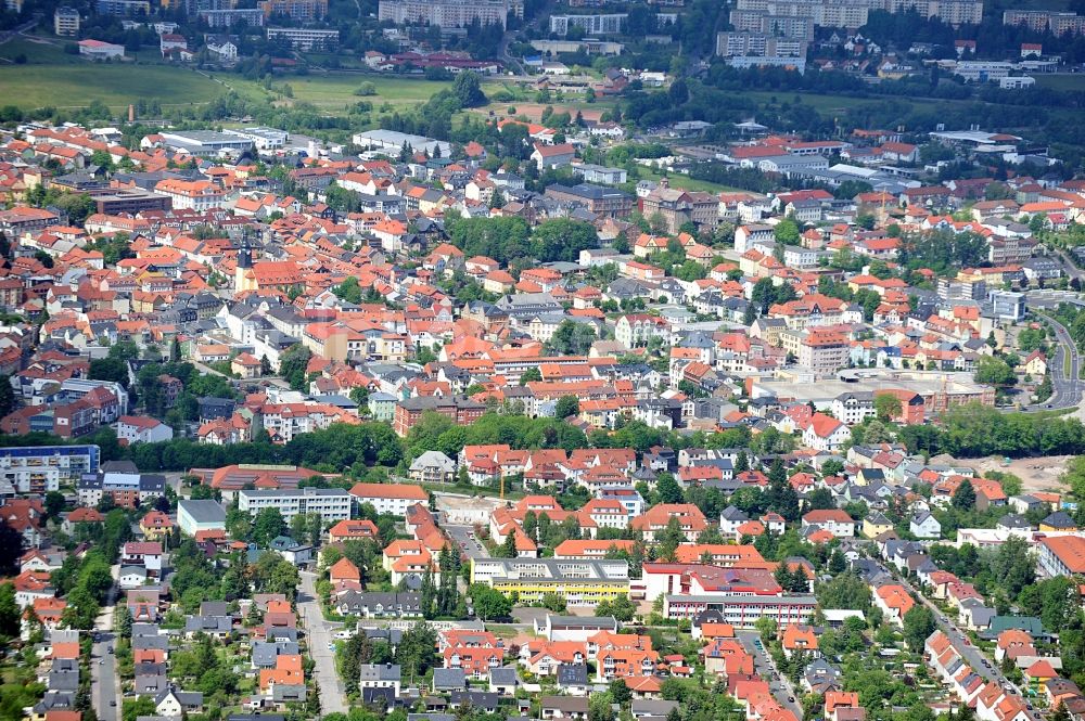 Ilmenau from above - Cityscape of Ilmenau in Thuringia