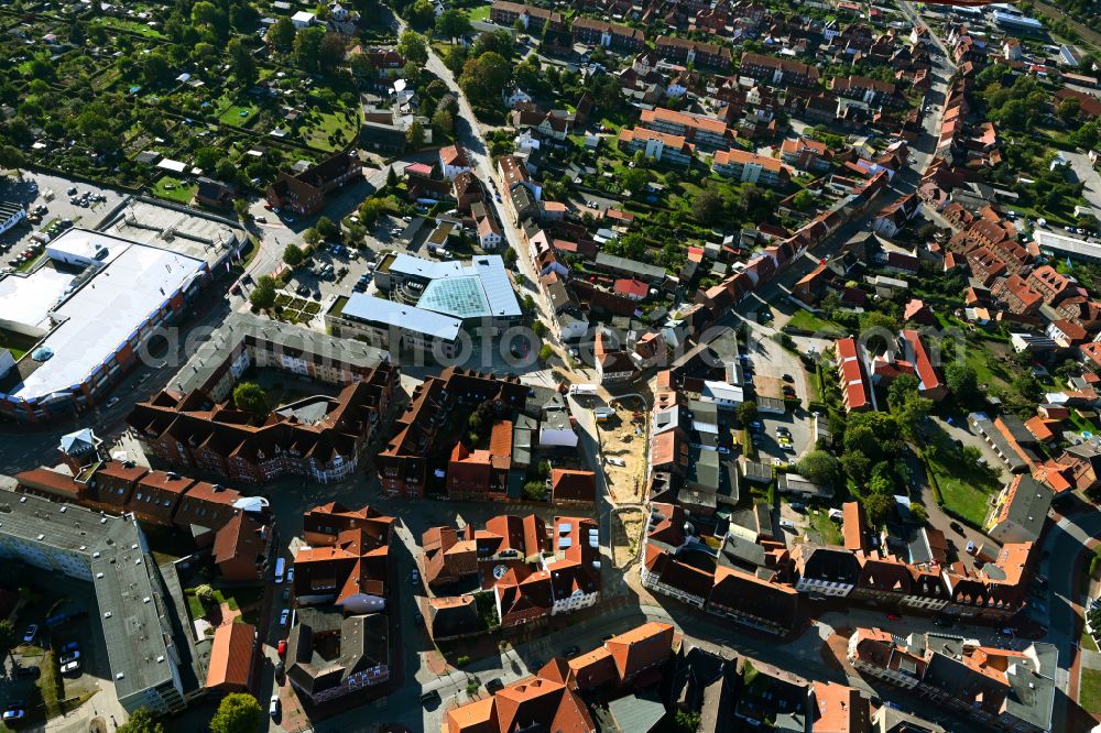 Hagenow from the bird's eye view: City view of the city area of in Hagenow in the state Mecklenburg - Western Pomerania, Germany