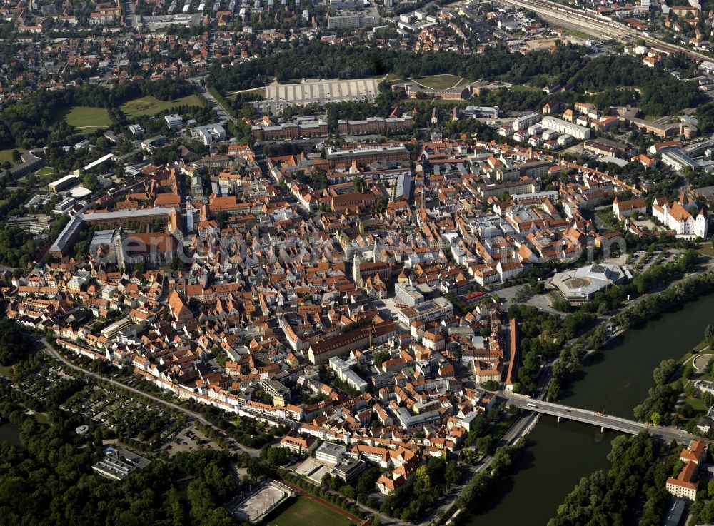 Aerial photograph Ingolstadt - City view of the city of Ingolstadt in Bavaria