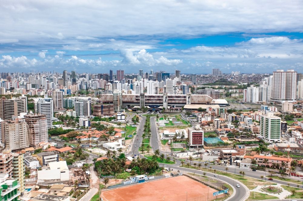 Salvador from above - Cityscape of downtown Salvador in the state of Bahia in Brazil