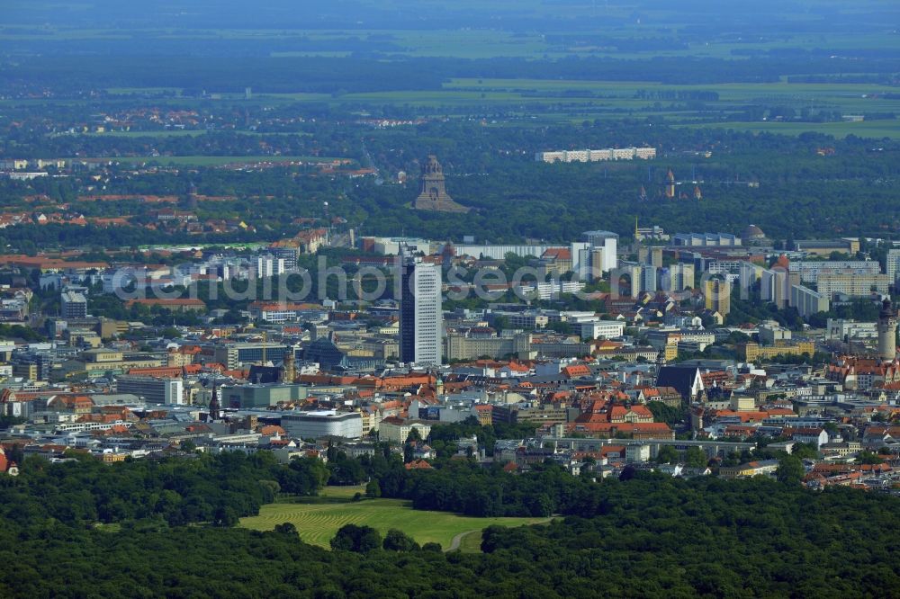 Aerial photograph Leipzig - Cityscape of downtown area of ??the Saxon town with the old town - the center of Leipzig in Saxony