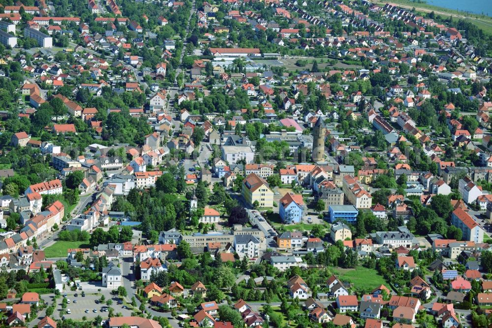 Aerial photograph Zwenkau - City view of downtown and the center of Zwenkau in Saxony