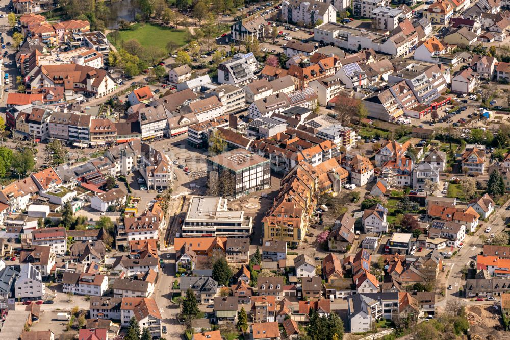 Achern from the bird's eye view: City view on down town in Achern in the state Baden-Wuerttemberg, Germany