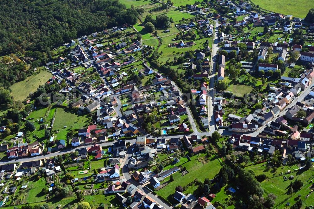 Aerial photograph Annaburg - City view on down town in Annaburg in the state Saxony-Anhalt, Germany