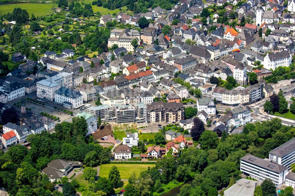 Aerial photograph Arnsberg - City view of the city area of in Arnsberg in the state North Rhine-Westphalia