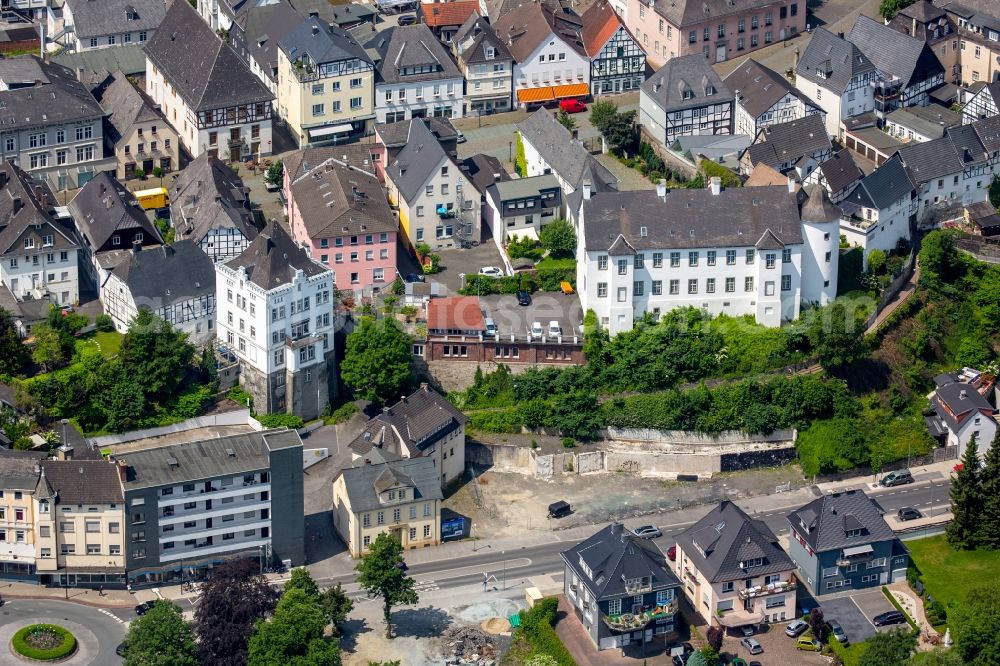 Arnsberg from above - City view of the city area of in Arnsberg in the state North Rhine-Westphalia