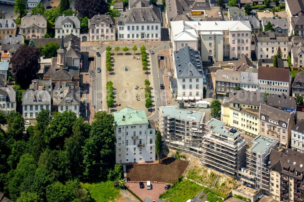 Arnsberg from above - City view of the city area of in Arnsberg in the state North Rhine-Westphalia