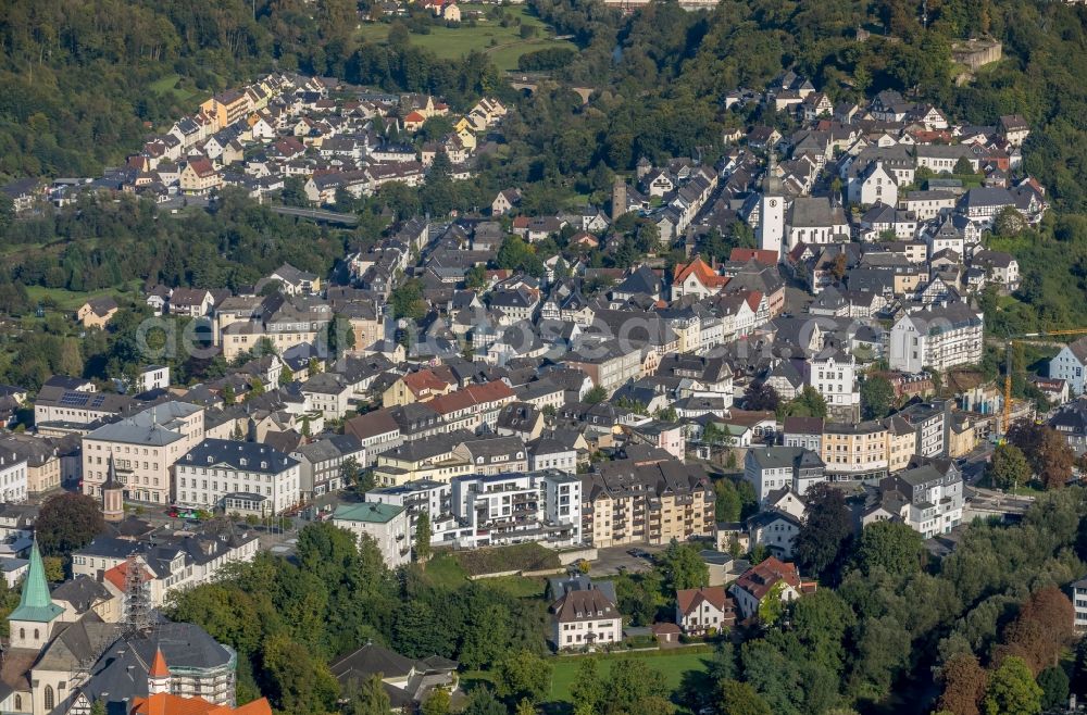 Aerial photograph Arnsberg - City view of the city area of in Arnsberg in the state North Rhine-Westphalia, Germany