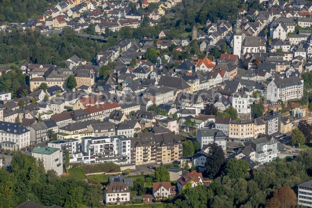 Arnsberg from the bird's eye view: City view of the city area of in Arnsberg in the state North Rhine-Westphalia, Germany