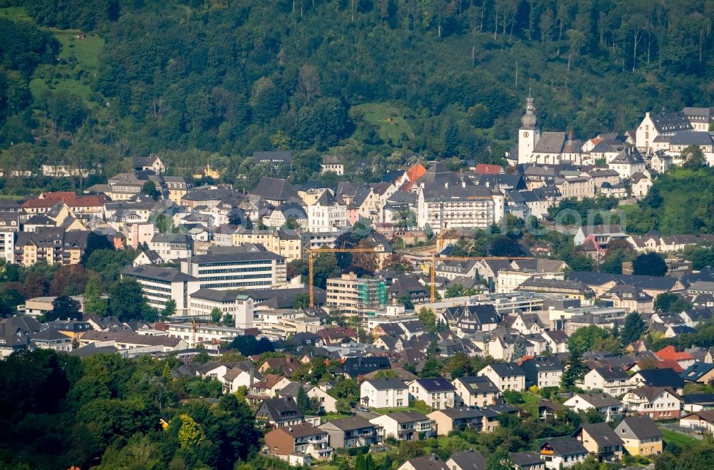 Aerial image Arnsberg - City view of the city area of in Arnsberg in the state North Rhine-Westphalia, Germany