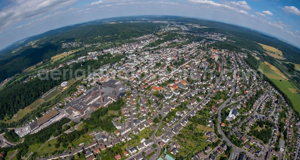 Arnsberg from the bird's eye view: City view of the city area of in Arnsberg in the state North Rhine-Westphalia, Germany