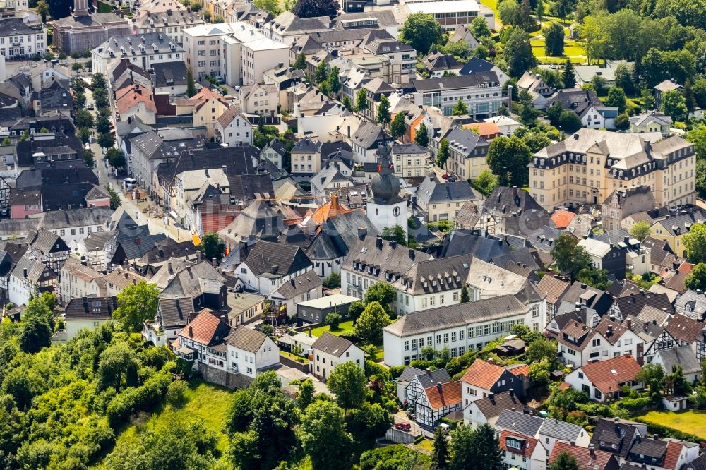 Aerial photograph Arnsberg - City view on down town in Arnsberg in the state North Rhine-Westphalia, Germany