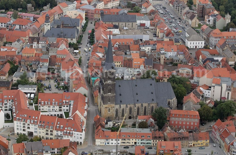 Aerial photograph Aschersleben - City view of the city area of in Aschersleben in the state Saxony-Anhalt, Germany