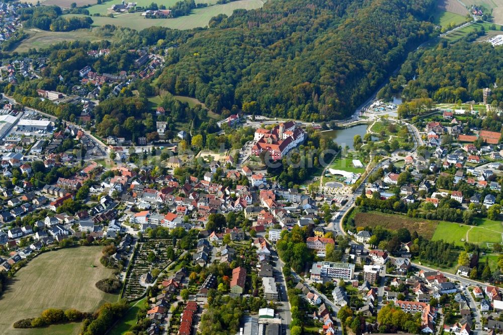 Aerial photograph Bad Iburg - City view of the city area of in Bad Iburg in the state Lower Saxony, Germany