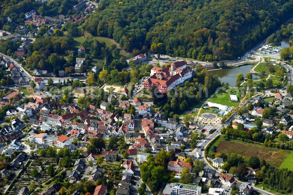 Aerial image Bad Iburg - City view of the city area of in Bad Iburg in the state Lower Saxony, Germany