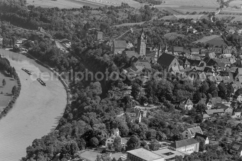 Aerial photograph Bad Wimpfen - City view on down town in Bad Wimpfen in the state Baden-Wuerttemberg, Germany