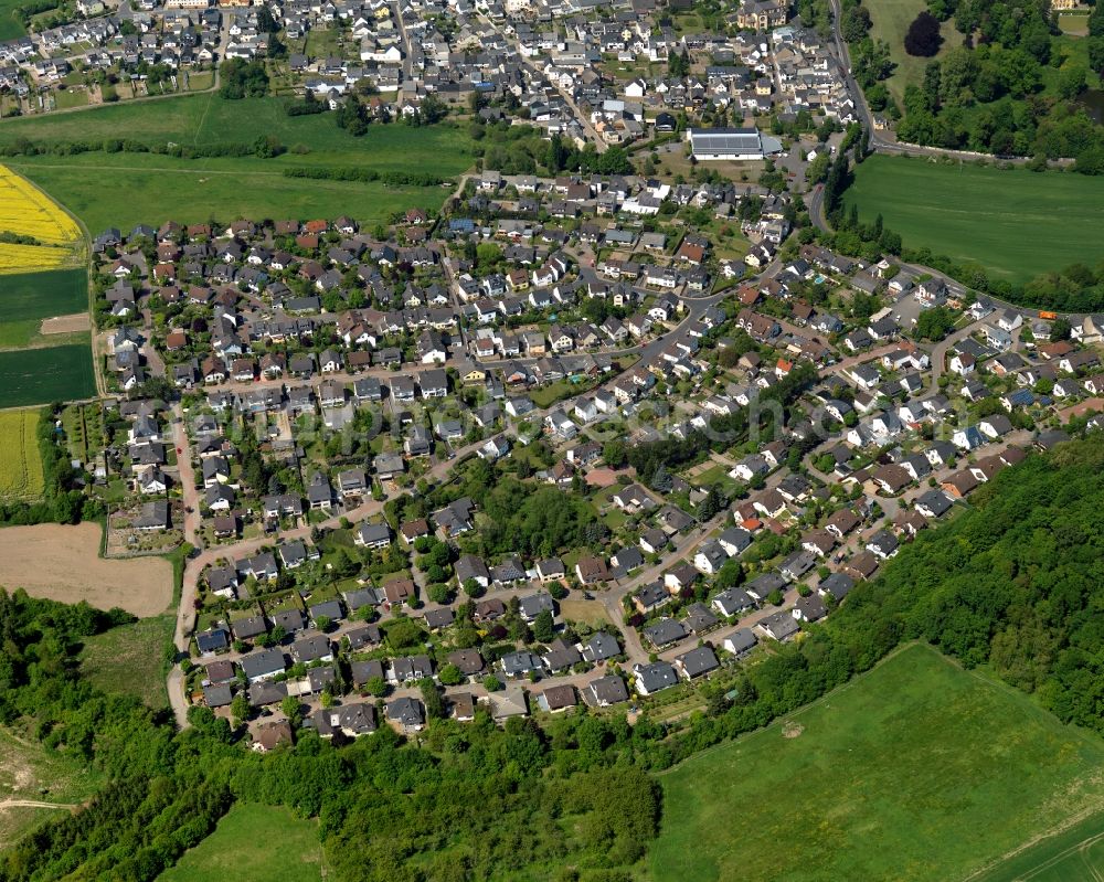 Aerial photograph Bassenheim - City view from the center of in Bassenheim in the state Rhineland-Palatinate