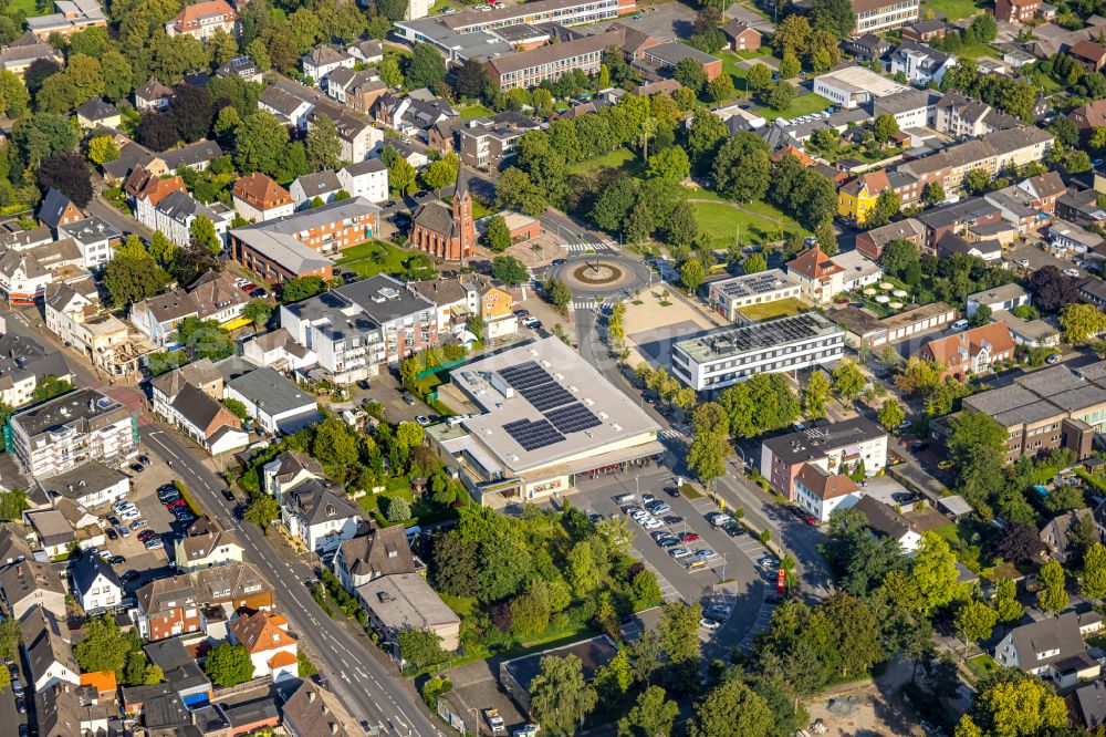 Beckum from above - City view on down town in Beckum at Ruhrgebiet in the state North Rhine-Westphalia, Germany