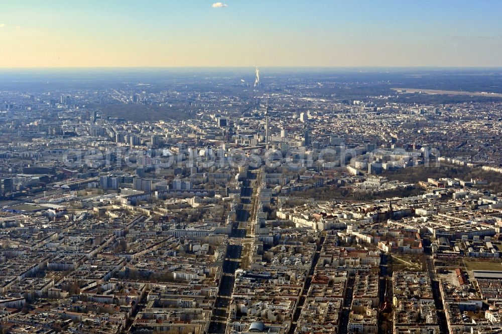 Aerial photograph Berlin - City view on down town in Berlin, Germany