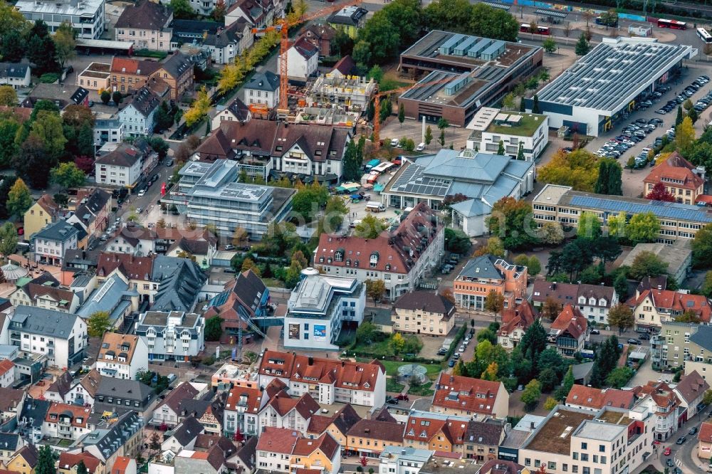 Aerial photograph Bühl - City view on down town in Buehl in the state Baden-Wurttemberg, Germany