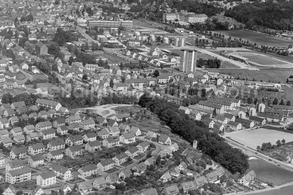 Biberach from the bird's eye view: City view on down town in Biberach in the state Baden-Wuerttemberg, Germany