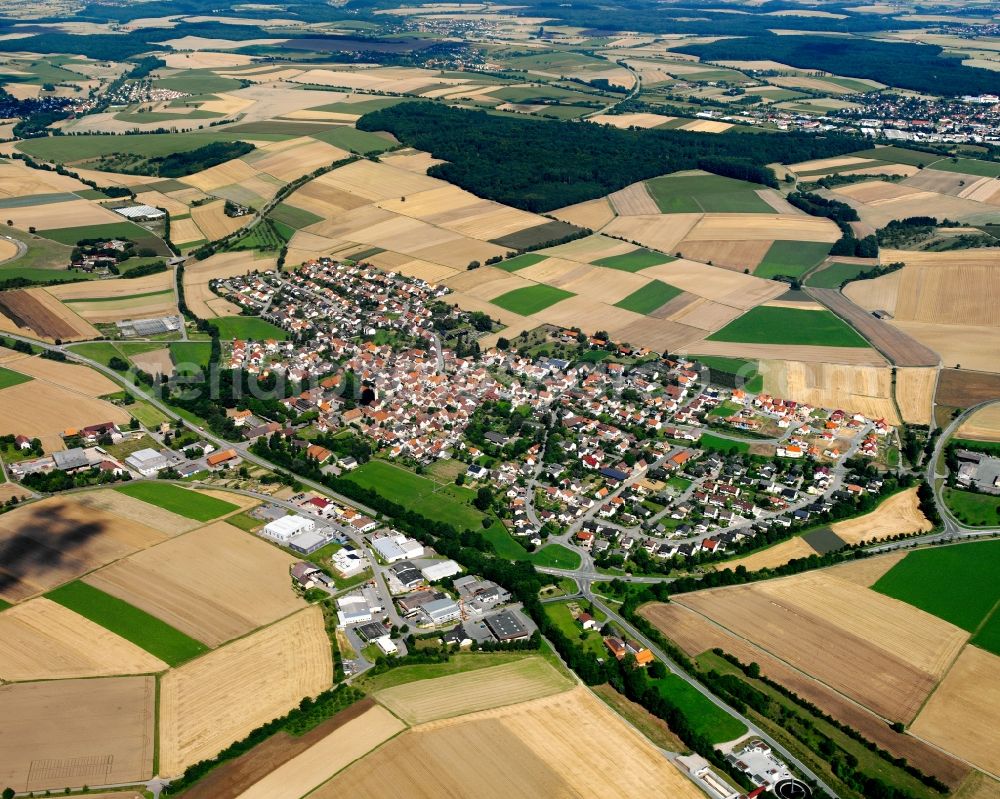 Bonfeld from the bird's eye view: City view on down town in Bonfeld in the state Baden-Wuerttemberg, Germany